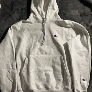 CHAMPION REVERSE WEAVE HOODIE (light grey)
